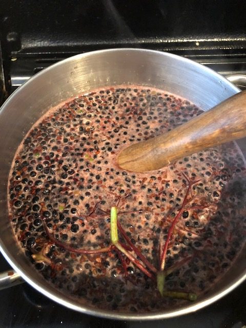 Pot of berries